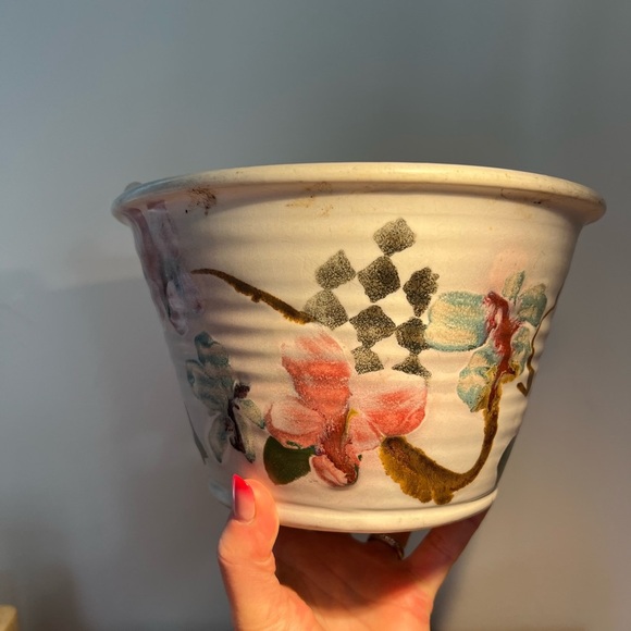 Handcrafted, beautiful bowl serving,decorative pottery, signed by woodhill - Picture 13 of 17